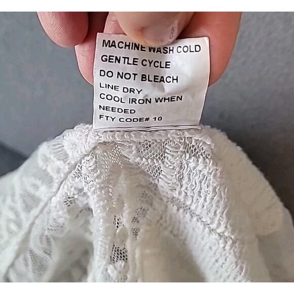 Rebellion Ivory Lace Duster Cardigan Boho Cottagecore Festival S - Picture 6 of 7